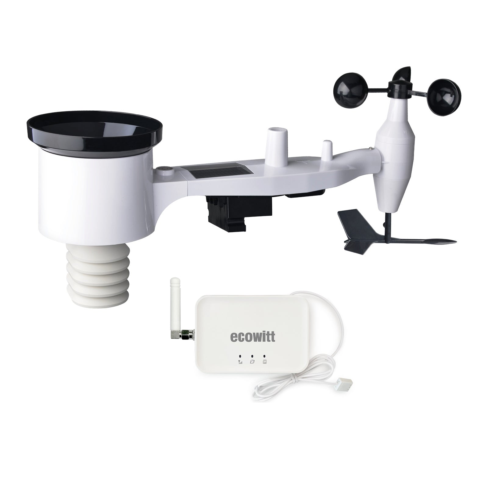 Ecowitt GW3002 Wireless Weather Station, IoT Wi-Fi/LAN Hub GW3000 with SD Card Data Storage, 7-in-1 Outdoor Sensor Array WS69