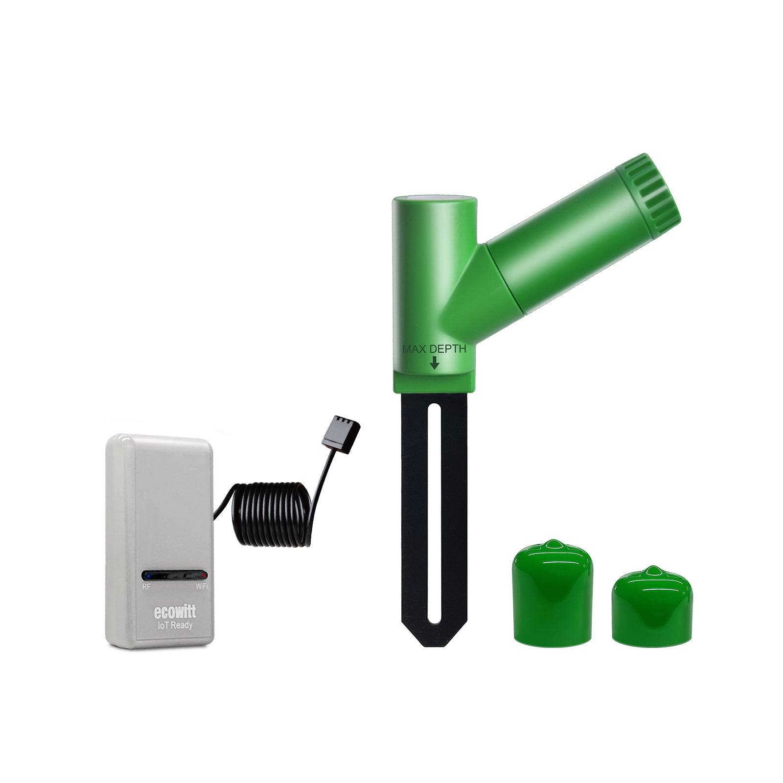 Kit de medidor de humedad del suelo Ecowitt GW1206, incluye GW1200 IoT Gateway Wi-Fi y sensor de humedad del suelo WH51