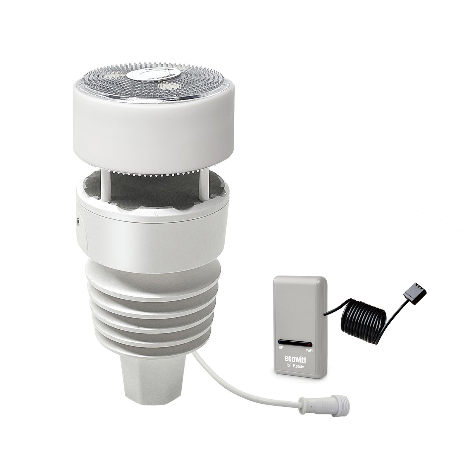 GW1210 Wi-Fi Weather Station – Piezo Rainfall, Ultrasonic Wind Sensor, UV & Light, Temperature, Humidity, Barometric Pressure, IoT-enabled, Includes Bird Spikes