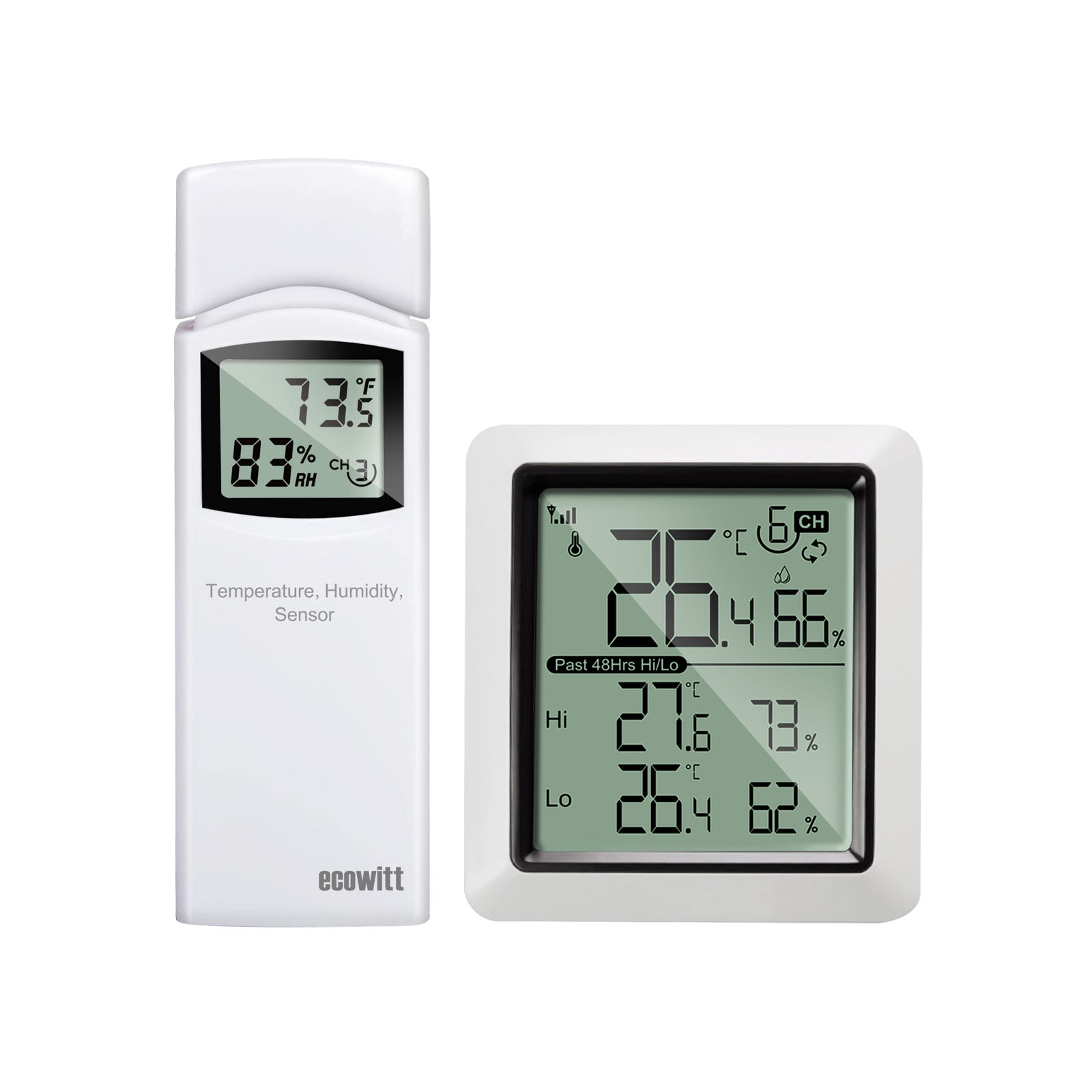 Capteur Sans Fil De Température Et D'humidité – Pour Station Météo – 10,5 X 4 X 3,5 Cm