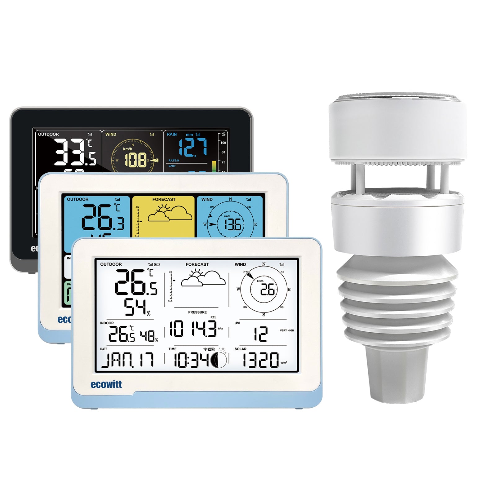 Wittboy Electronic 7-in-1 Wi-Fi Weather Station
