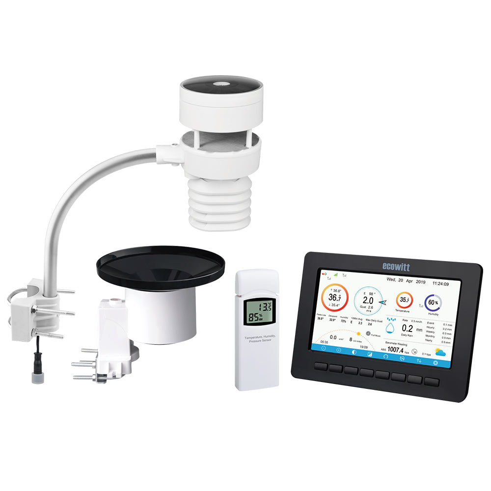 HP2553 TFT Large Display Wi-Fi Weather Station with Ultrasonic Anemome –  Ecowitt