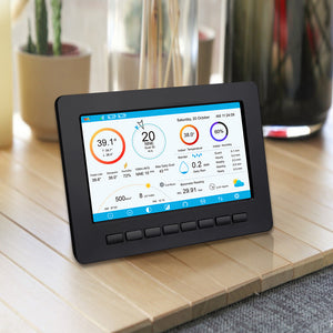 HP2552 TFT 大显示屏 Wi-Fi 天气站，带风速计传感器包和雨量计传感器 