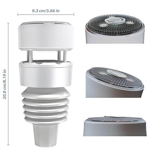 WS90 Wireless 7-in-1 Electronic Sensor Array Haptic Rain Gauge and Ultrasonic Anemometer