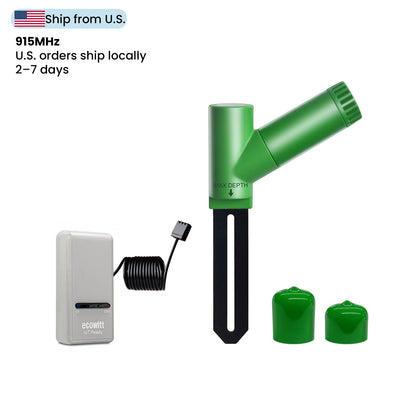 Kit d'humidimètre de sol Ecowitt GW1206, inclut la passerelle IoT Wi-Fi GW1200 et le capteur d'humidité du sol WH51