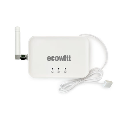 Ecowitt GW3000 Wi-Fi & Ethernet IoT Weather Station Gateway with Built-in Temperature, Humidity, Barometric Sensors, SD Card Slot, and External Turnable RF Antenna