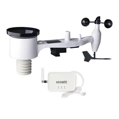 Ecowitt GW3002 Wireless Weather Station, IoT Wi-Fi/LAN Hub GW3000 with SD Card Data Storage, 7-in-1 Outdoor Sensor Array WS69