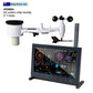 HP2561 WLAN-Wetterstation TFT-Farbdisplay Touch-Taste mit solarbetriebenem 7-in-1-Außensensor-Array