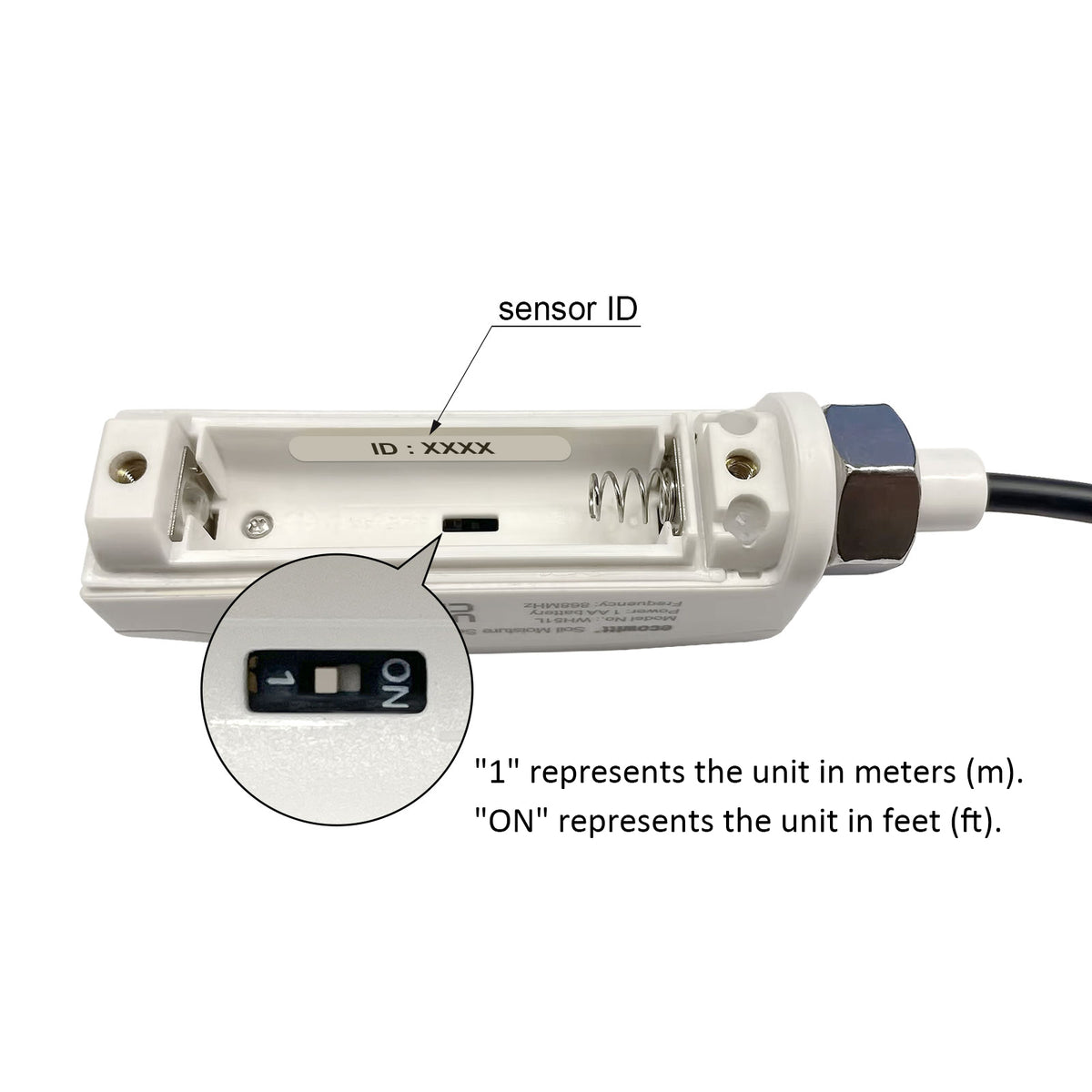 Lds Sensor Ecowitt LDS01 Laser Distance Sensor, Laser Rangefinder for Water Tank