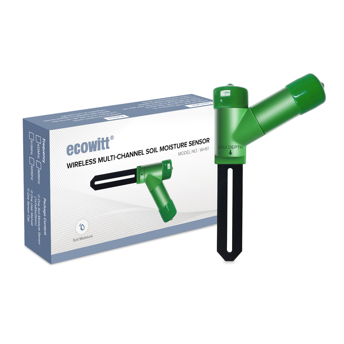 WH51 Wireless Soil Moisture Meter – Soil Moisture Sensor for Irrigatio