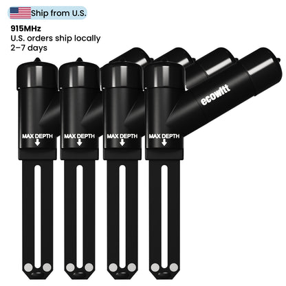 Capteur d'humidité/température/CE du sol WH52, capteur de sol sans fil 3 en 1