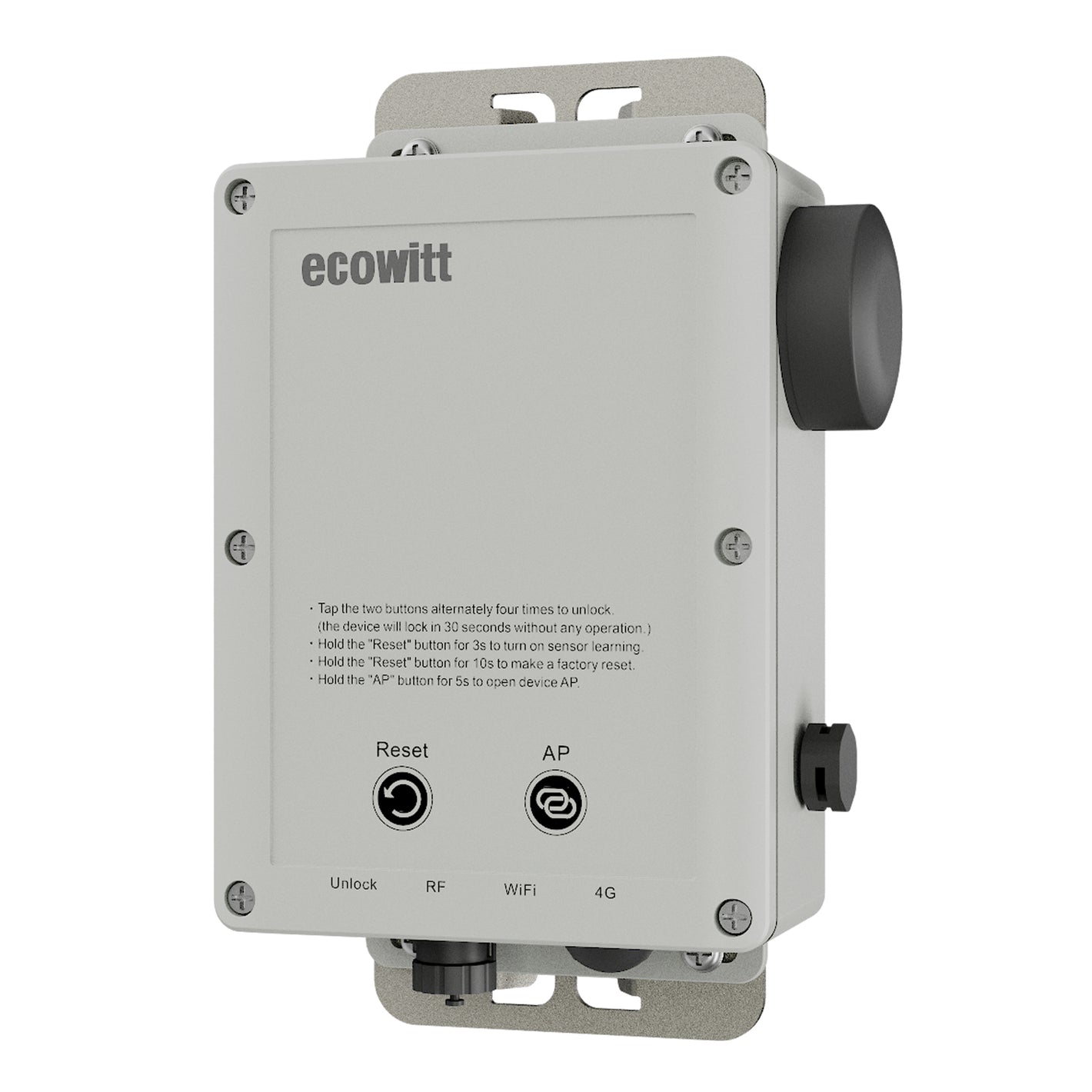 Ecowitt WS6210_C 4G & Wi-Fi Weather Station Mobile Gateway with Solar Panel