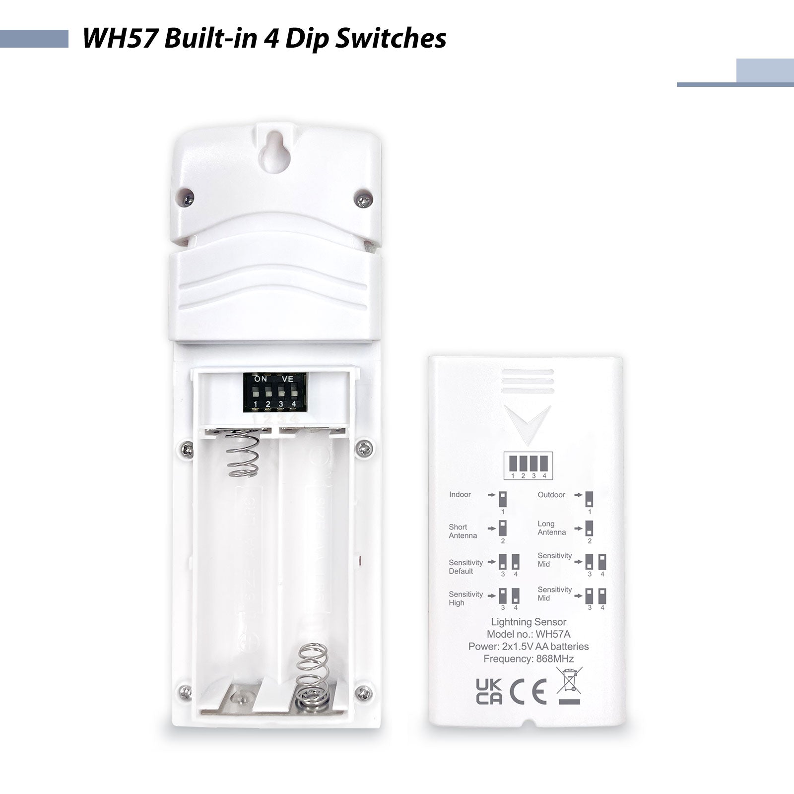 WH57 Outdoor Wireless Lightning Detection Sensor